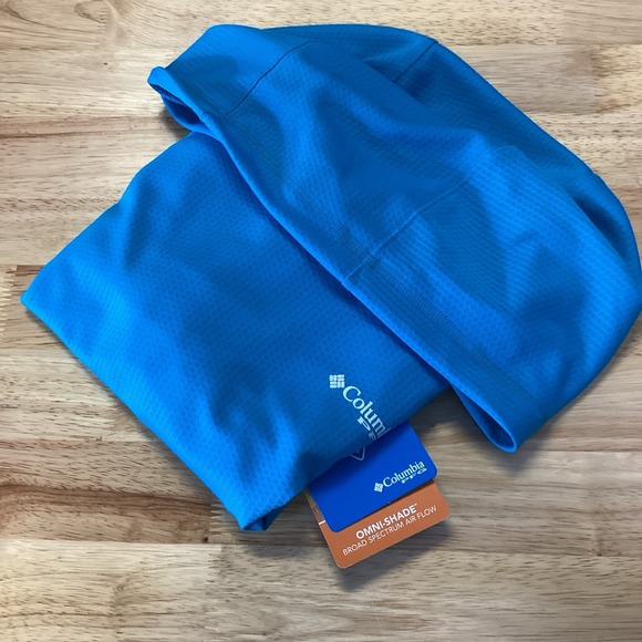 NWT Youth Columbia Lightweight Solar Stream Hoodie Lt. Blue Large 14/16 - Picture 1 of 6